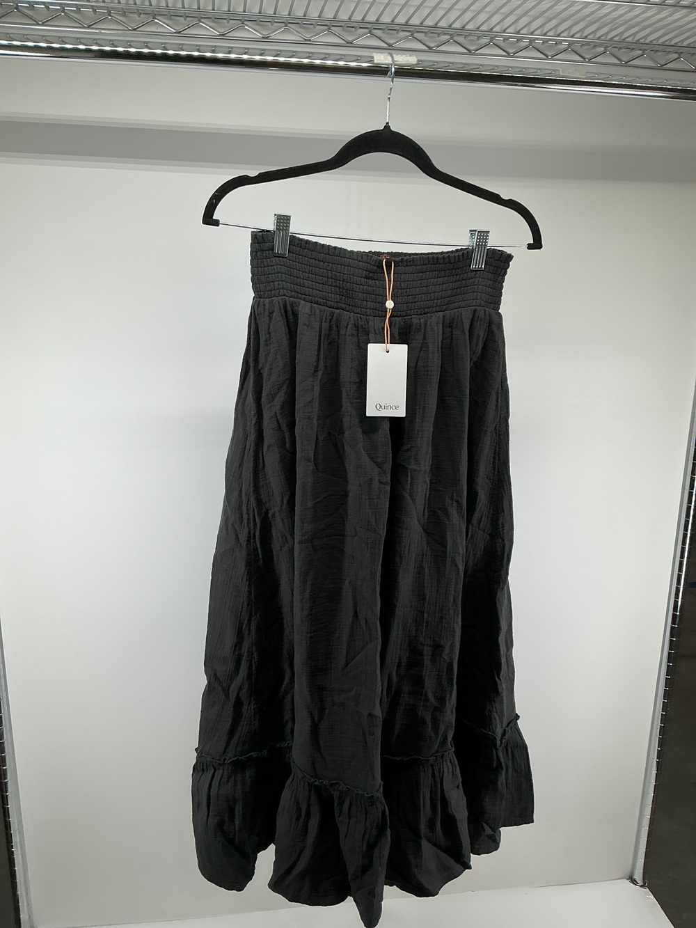 100% Organic Cotton Gauze Smocked Maxi Skirt
